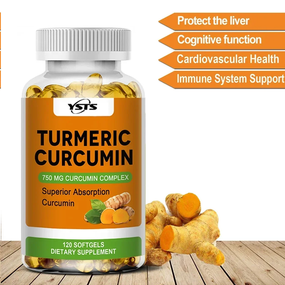 Turmeric Curcumin Capsule - Organik Zerdeçal Kurkumin - 750 Mg